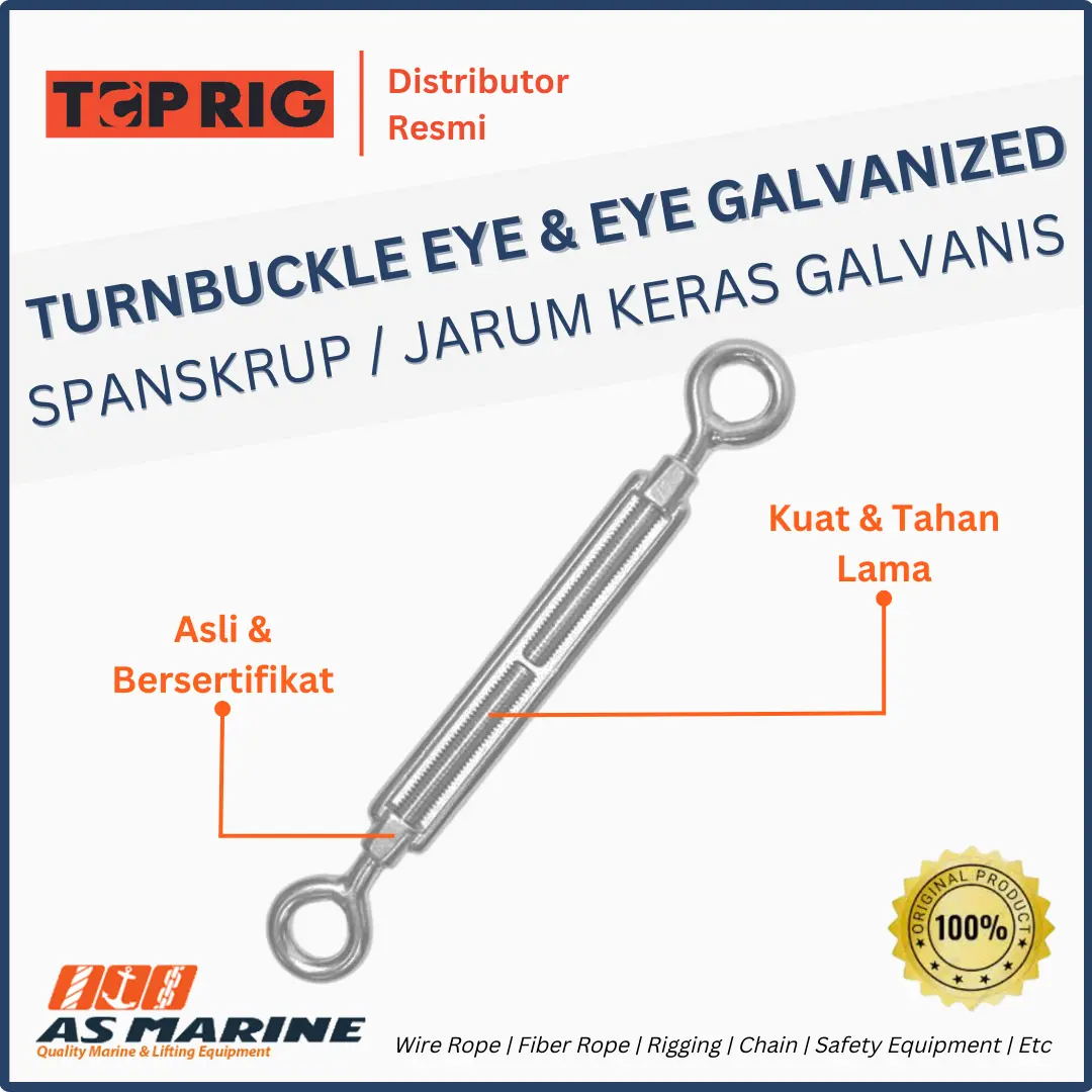 turnbuckle eye & eye toprig galvanized